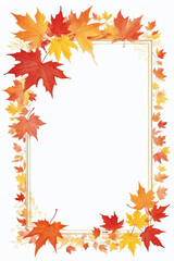 autumn leaves border