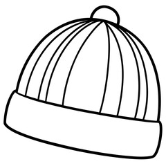 Stylish Beanie Line Art Series