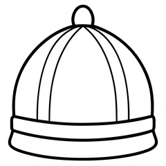 Stylish Beanie Line Art Series