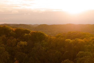 Scenic Drone Shot of Mountains