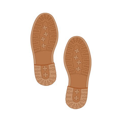 Shoes vector illustration, Shoe footprint, Shoes doodle vector illustration, Hand drawing shoes, Bottom view illustration, Sneakers vector, Shoe isolated.