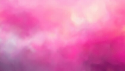 Vibrant Abstraction Blurred Multicolored Clouds over a Pink Backdrop, Depicting the Essence of Spring in this Stunning Artwork
