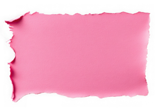 Pink paper with torn edges texture for using as text box