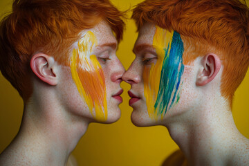 Two handsome, muscular redheads