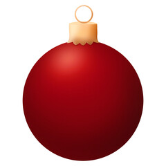 red Christmas ball