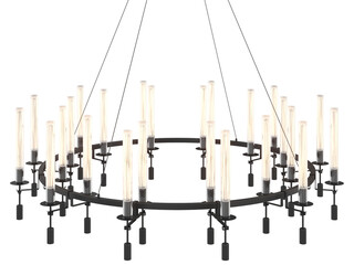 RH Fontanelle Round Chandelier - Elegant Lighting Fixture Against white Background