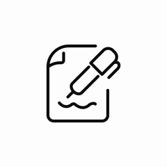 digital signature icon sign vector