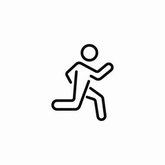 fast run icon sign vector