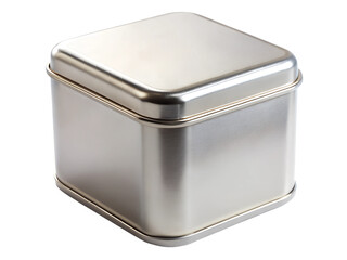 
metal box for tea on a transparent background