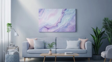 Modern Abstract Wall Art for a Stylish Living Room