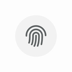 biometrics unlock icon sign vector