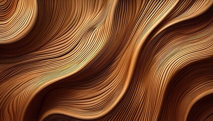 Brown, Organic, and Rustic Captivating Abstract Wavy Wooden Texture Background with a Natural Grain Pattern, Perfect for Artistic Compositions or Background Elements