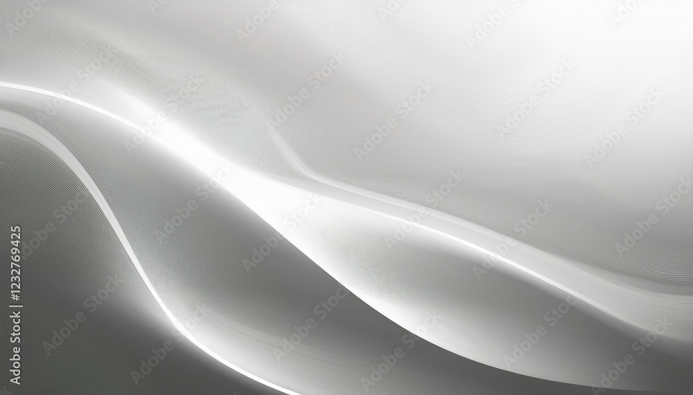Aufkleber striking white and gray gradient abstract illustration with shadow and highlight patterns a modern a