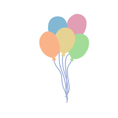 Colorful party balloons vector © Zona