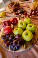 Food on a table