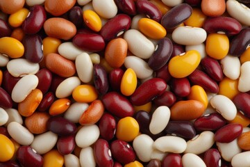 close up of a variety of dried beans