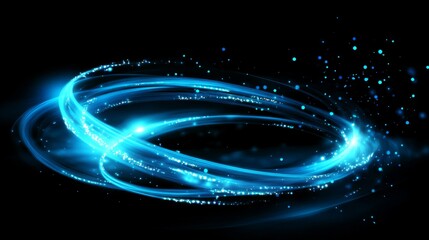 Stunning Blue Light Abstract Graphic Design