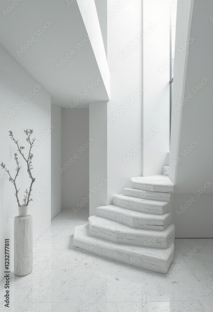 Poster A minimalist design with a clean aesthetic and empty space