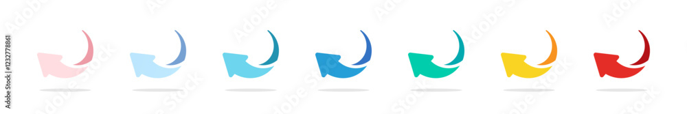 Poster arrow elements. arrows set. arrow icons. arrow vector collection. vector arrow symbol collection. ar