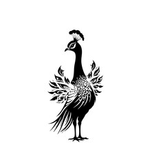 Fototapeta premium Peacock Vector Logo Design