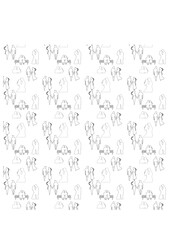 A  backgroundof minimalistic black-and-white line art illustrations depicting romantic couples in various poses. The designs showcase couples holding hands, kissing, sitting on a bench, and gazing int