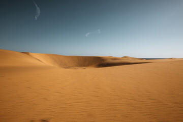 sand dunes in the desert of sahara