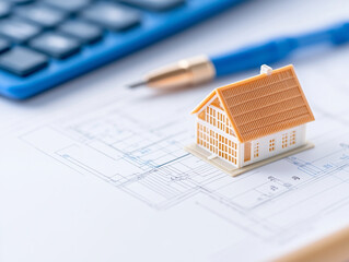 The Model House on Desk