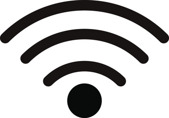 Wifi Icon Black Color Vector Files,Adobe illustration Icon Design 