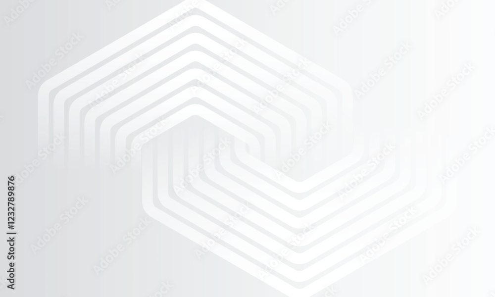 Poster white geometric abstract background overlap layer on bright space with lines effect decoration. mode