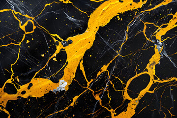 Luxury Black Marble with Gold veins, abstract stone texure for background or as a backdrop