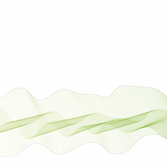 Abstract background with vector green wave. Eps 10