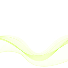 Green abstract wave. Presentation template. Eps 10