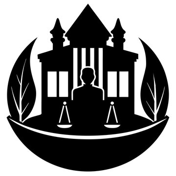 silhouette of a cort