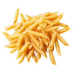 Pasta penne raw isolated uncooked dry macaroni background white rigate. Italian pasta penne raw view top spaghetti italy food different flying variety falling ingredient table various fresh kitchen