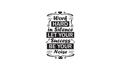 Work Hard Typography Design | Print For Tshirt Design with vector file