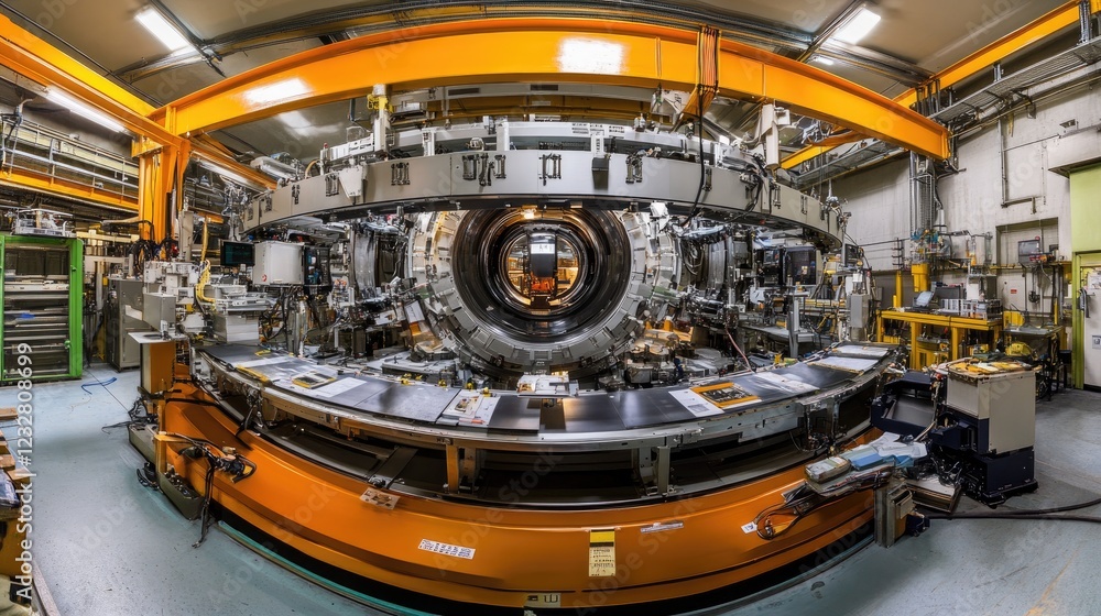 Poster Advanced Circular Particle Accelerator Machine Interior View