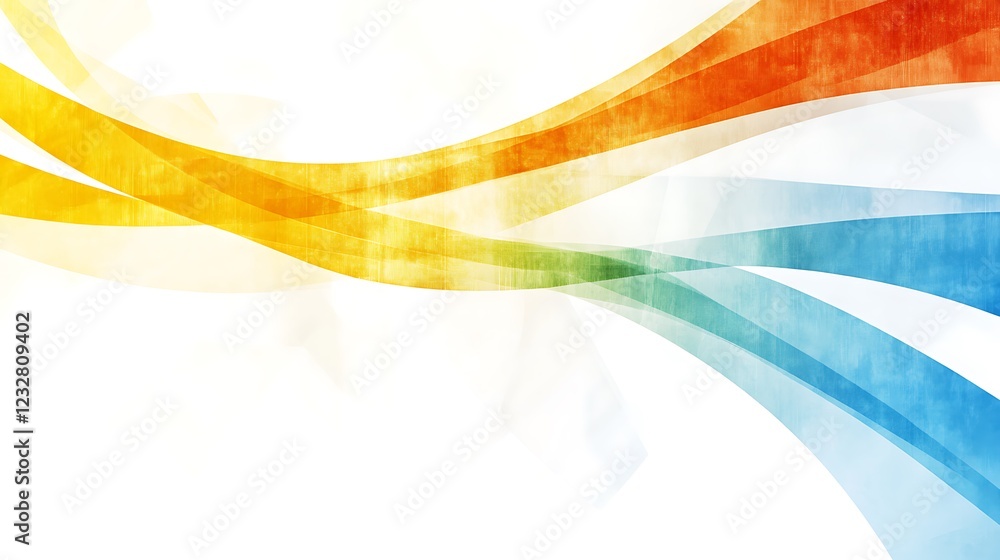 Poster abstract colorful waves design background image