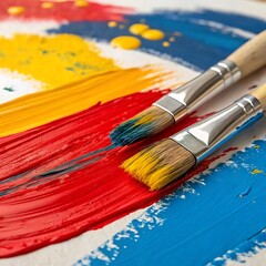 Obraz premium brushes and paints