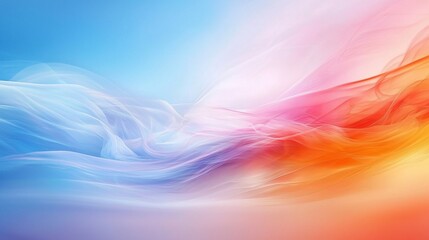 Obraz premium Abstract Colorful Waves Flowing Seamlessly Together