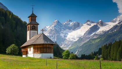 Fototapeta premium church in the mountains