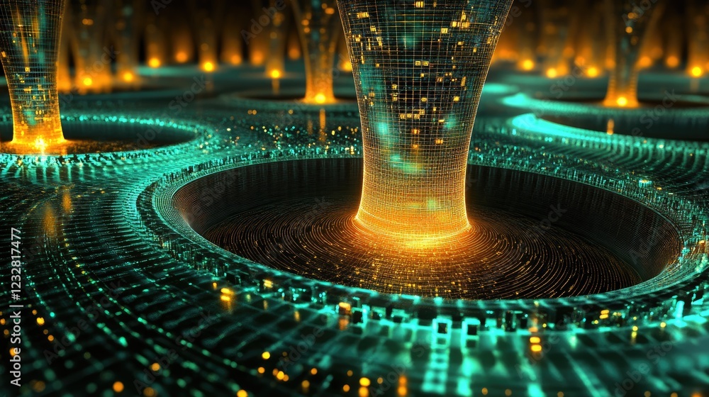 Poster Abstract Digital Data Stream Visualization