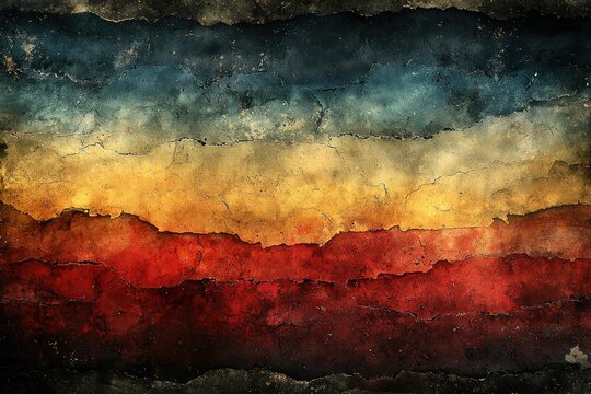 Cracked layered earth strata background for texture overlay