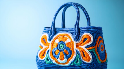 Vibrant embroidery adds flair to this unique bag, showcasing creativity and skill