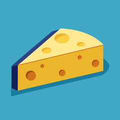 piece of cheese on white