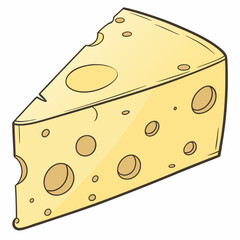 cheese isolated on white