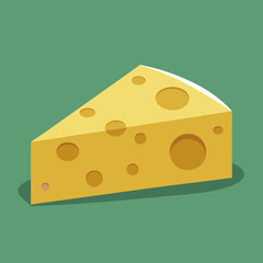 piece of cheese on white