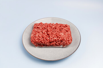 Fresh and raw red meat mince. Beef for cooking