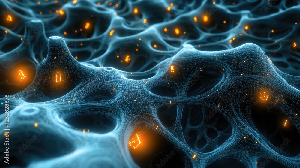 Poster Abstract Network Structure with Glowing Nodes