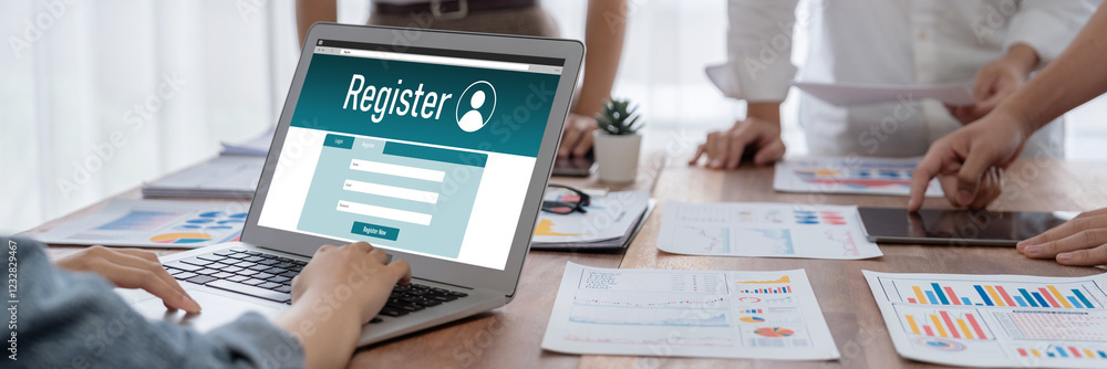 Poster online registration form for brisk form filling on the internet website