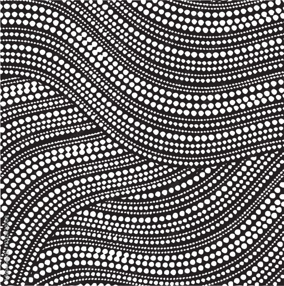 Poster black and white tileable pattern. grunge worn damask pattern design. distressed fabric texture. over